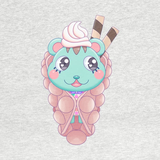 Cute Bubble Icream Cone by clumsytaco